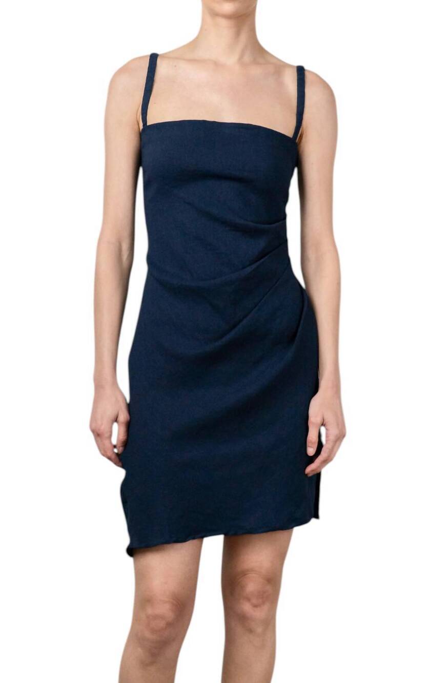 NEW ANEMOS nadege mini dress in navy